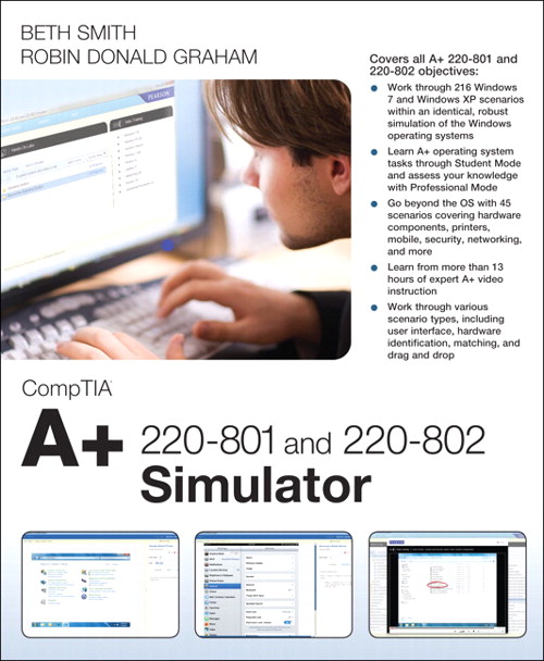 CompTIA A+ 220-801 and 220-802 Simulator, Downloadable Version