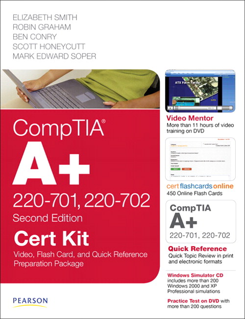 CompTIA A+ 220-701, 220-702 Cert Kit: Video, Flash Card and Quick Reference Preparation Package, 2nd Edition