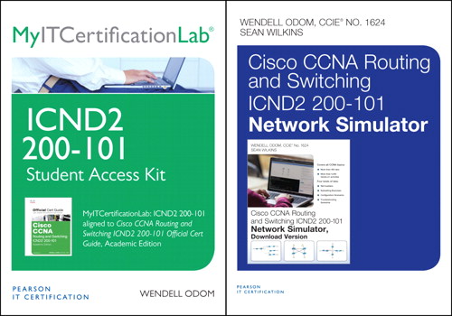 Cisco CCNA R&S ICND2 200-101 OCG, AE and Network Simulator and MyITCertificationlab Bundle