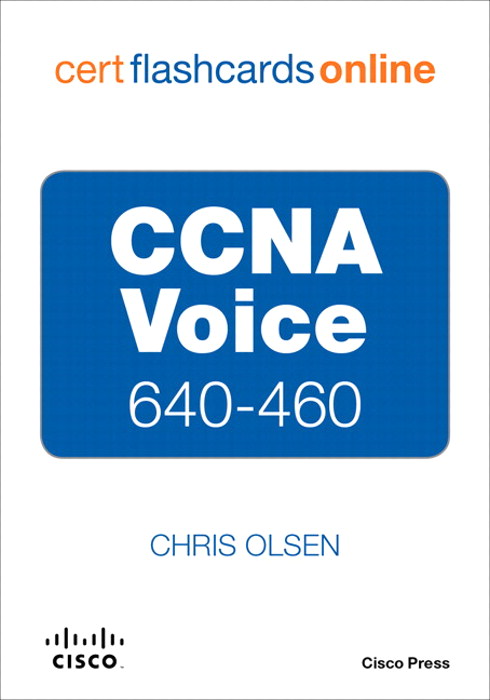 CCNA Voice 640-460 Cert Flash Cards Online