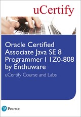 Oracle Certified Associate Java SE 8 Programmer I 1Z0-808 by Enthuware uCertify Course and Labs Student Access Card