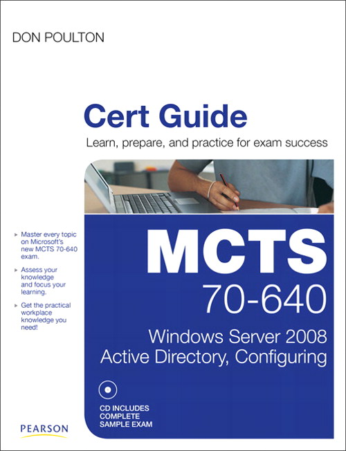 MCTS 70-640 Cert Guide: Windows Server 2008 Active Directory, Configuring, Portable Documents