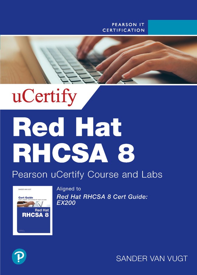 Red Hat RHCSA 8 (EX200) Pearson uCertify Course and Labs Access Code Card