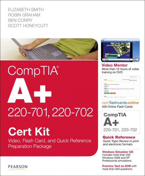 CompTIA A+ 220-701 and 220-702 Cert Kit: Video, Flash Card and Quick Reference Preparation Package
