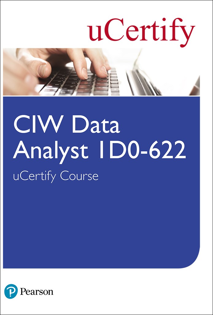 CIW Data Analyst 1D0-622 uCertify Course Student Access Card