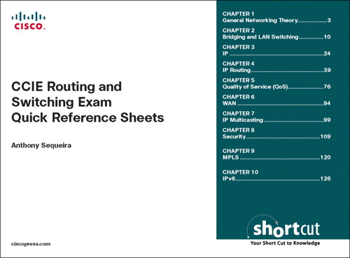 CCIE Routing and Switching Exam Quick Reference: Exam 350-001 v3.1