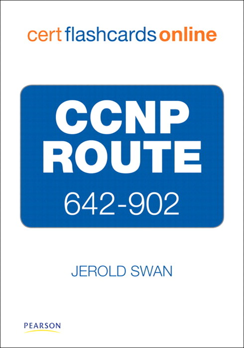 CCNP ROUTE 642-902 Cert Flash Cards Online: