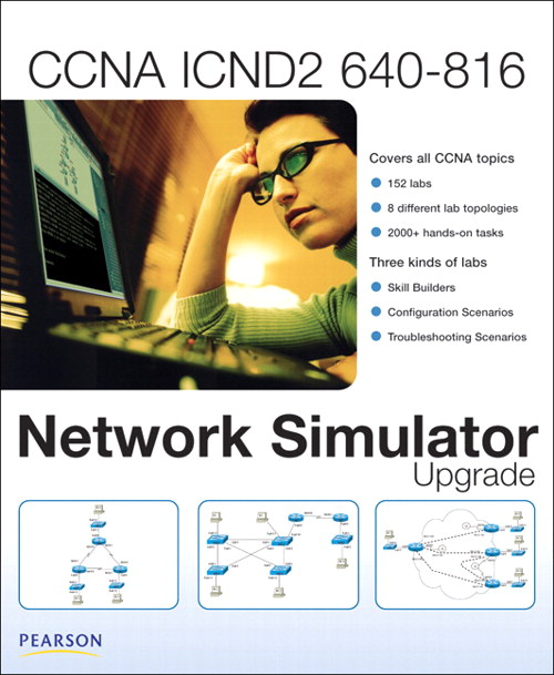 CCNA ICND2 640-816 Network Simulator Upgrade, Downloadable Version