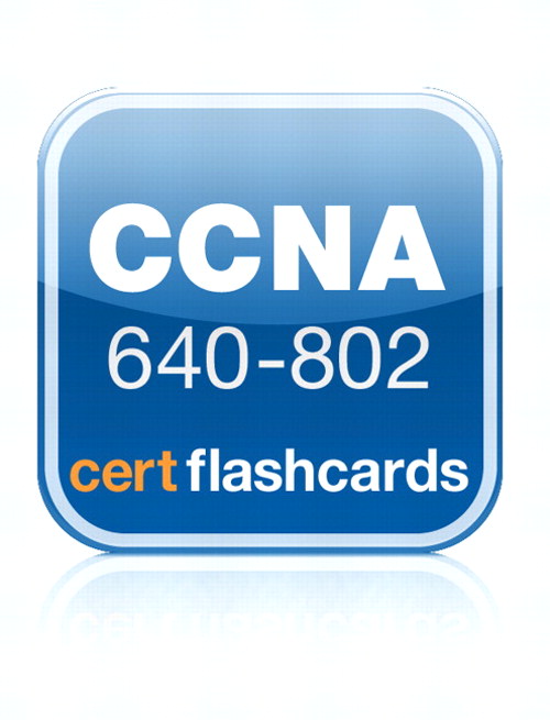 Cisco CCNA 640-802 Cert Flash Cards, App (iPhone)