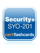 CompTIA Security+ SYO-201 Cert Flash Cards, App (iPhone)